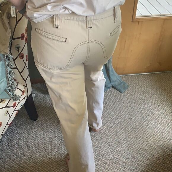 VINTAGE LEE HI-RISE FLARE DISTRESSED JEANS - Picture 6 of 12